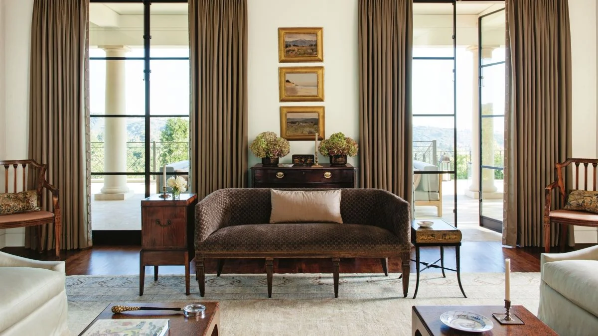 Image may contain Door Chair Furniture Art Painting Architecture Building Indoors Living Room Room and Housing
