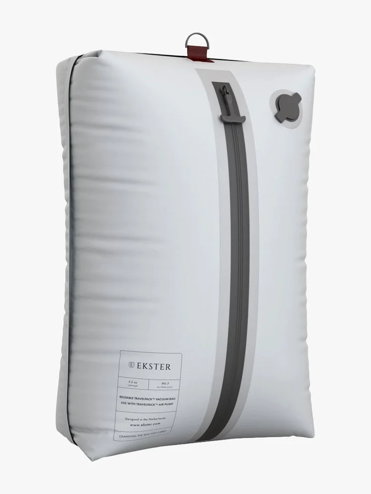 White vacuum seal bag for packing.