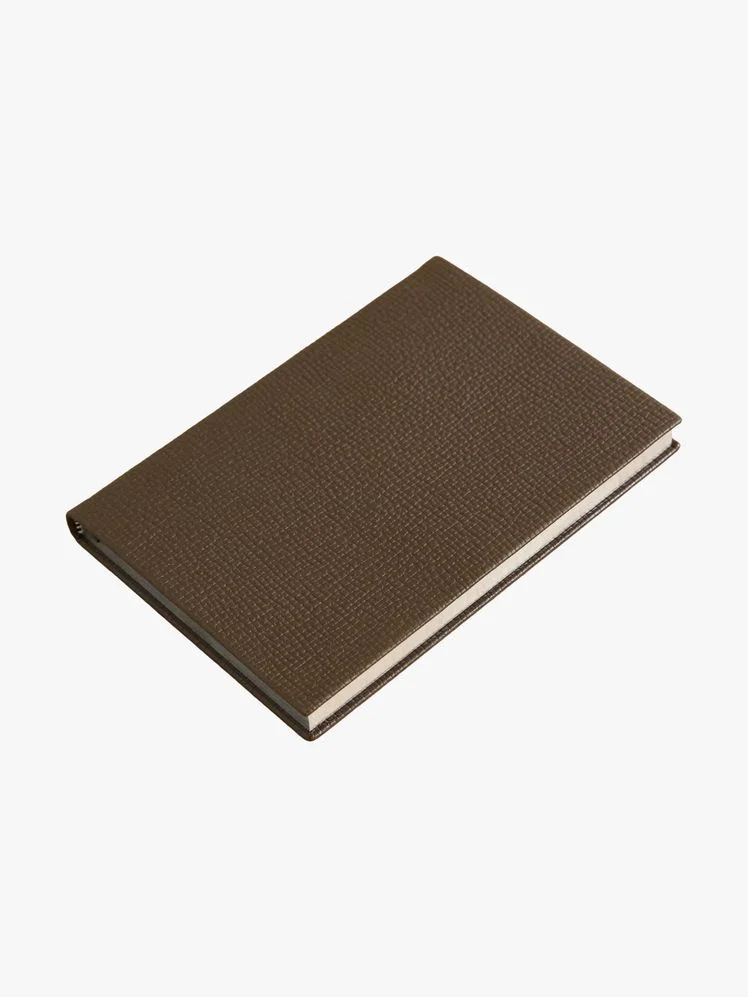 A brown notebook.