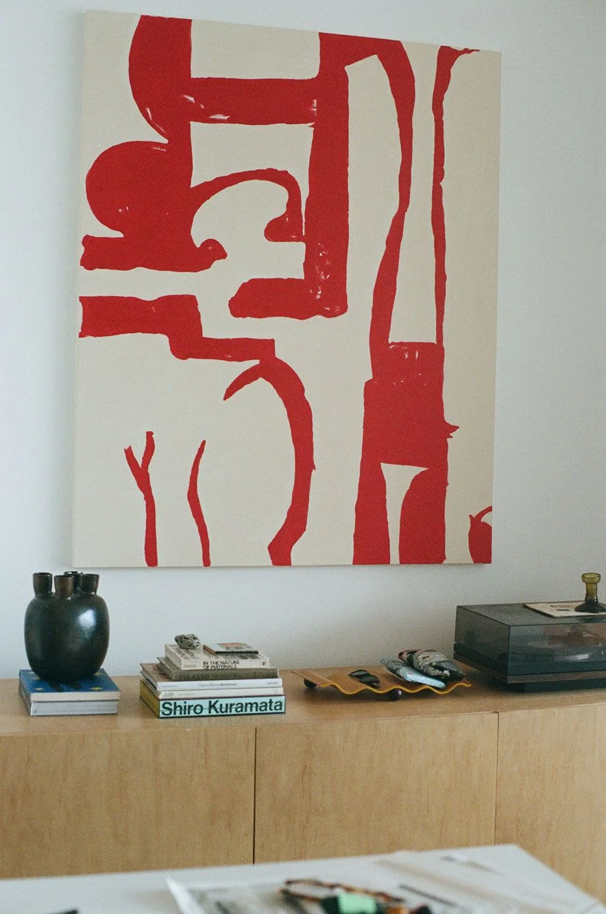 Image may contain Architecture Building Wall Canvas Art Painting Modern Art Indoors Interior Design and Plywood