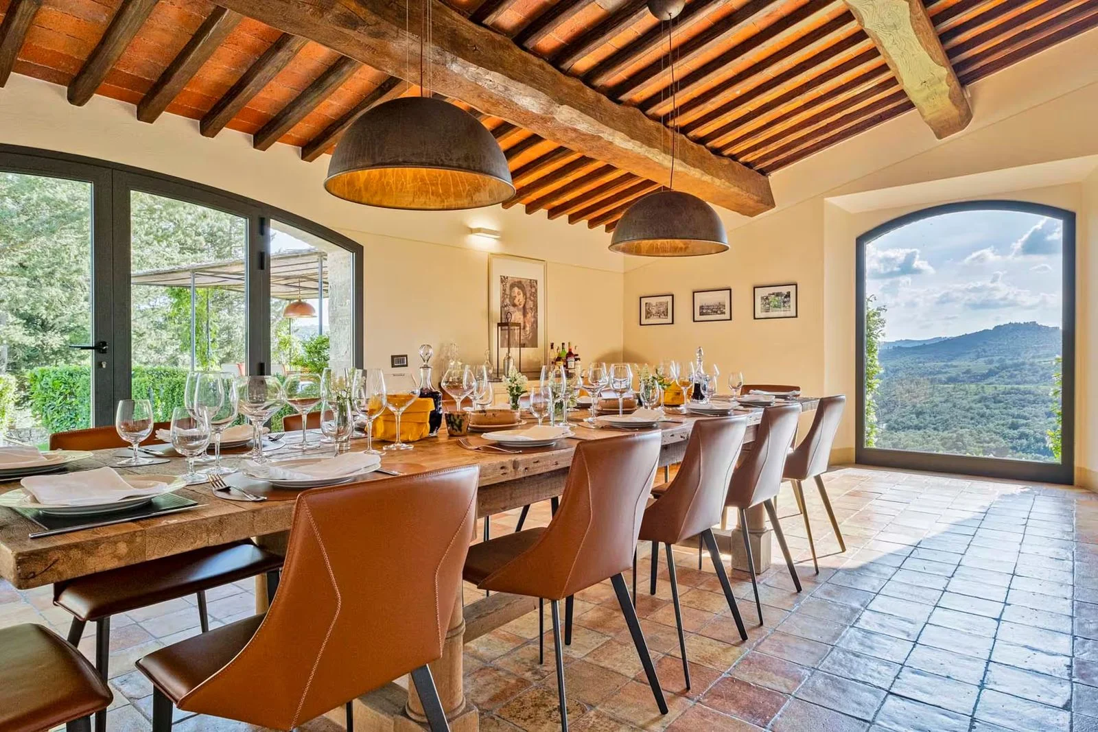 Image may contain Architecture Building Dining Room Dining Table Furniture Indoors Room Table and Restaurant