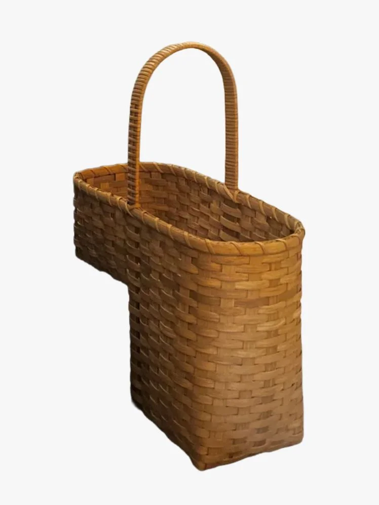 Image may contain: Basket, Accessories, Bag, Handbag, Woven, Art, and Handicraft