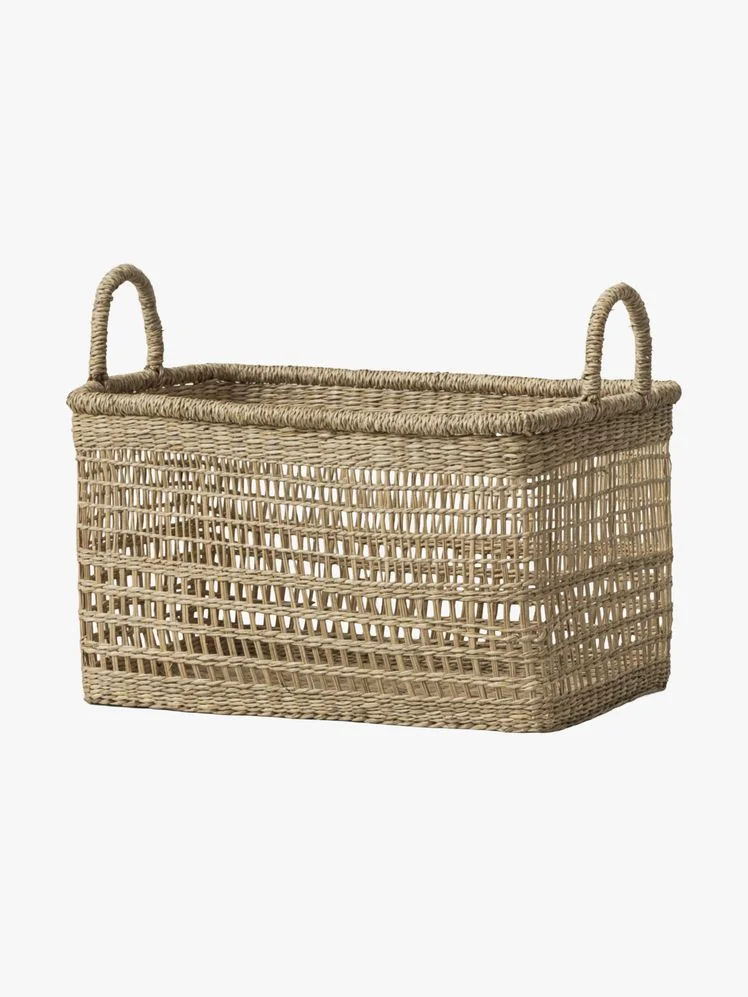 Image may contain: Basket, Crib, Furniture, and Infant Bed