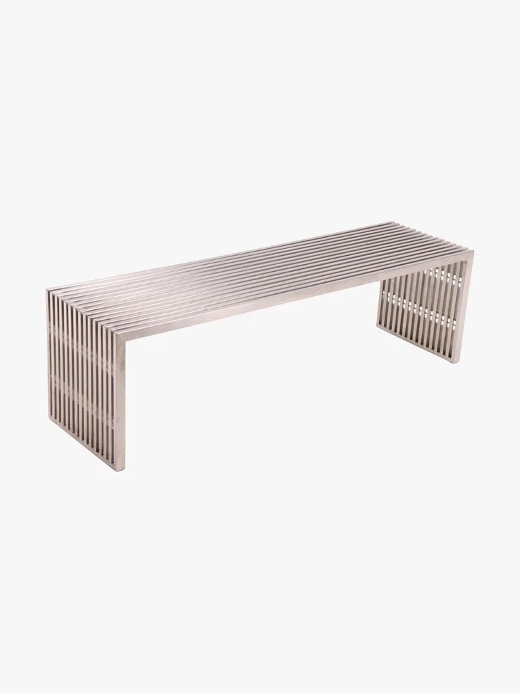 Image may contain: Bench, Furniture, and Table