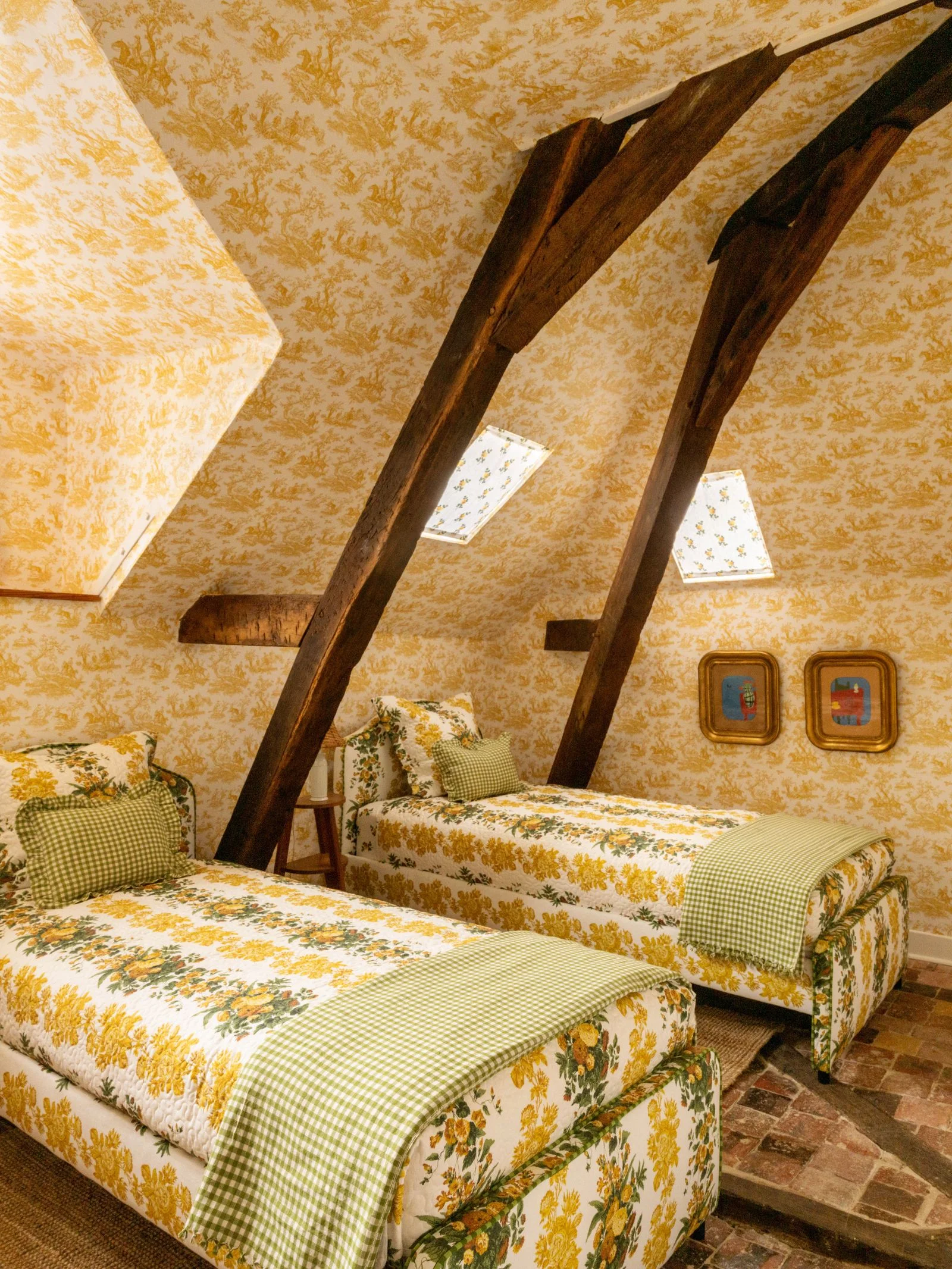 Image may contain Architecture Building House Housing Indoors Loft Room Bed Furniture Interior Design and Wood